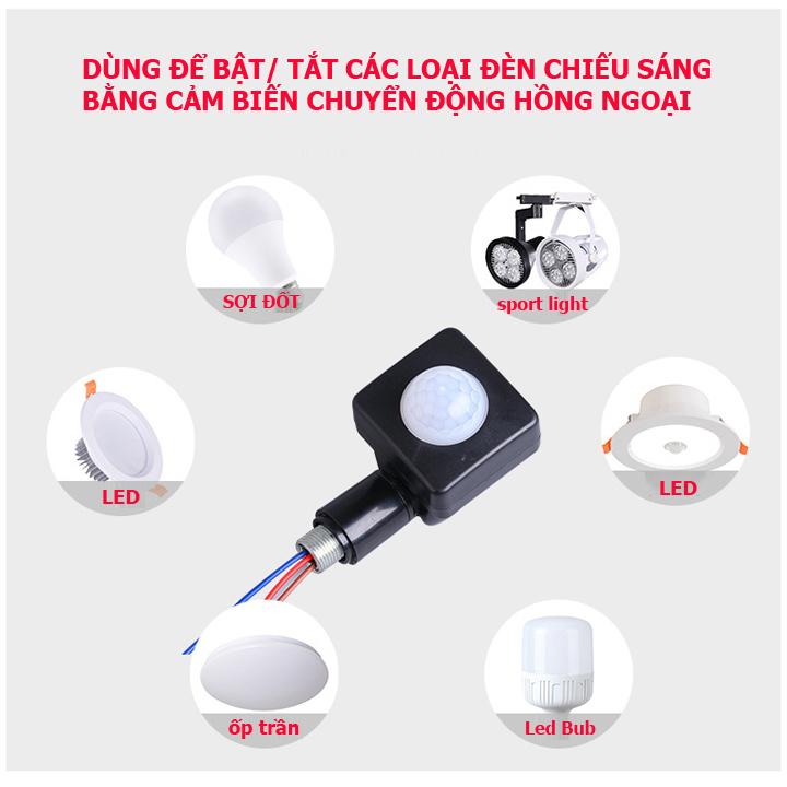 Mặt cảm ứng chuyển động MCT1, mặt công tắc cảm biến chuyển động, mặt công tắc cảm biến hồng ngoại, tự động bật đèn khi có người qua