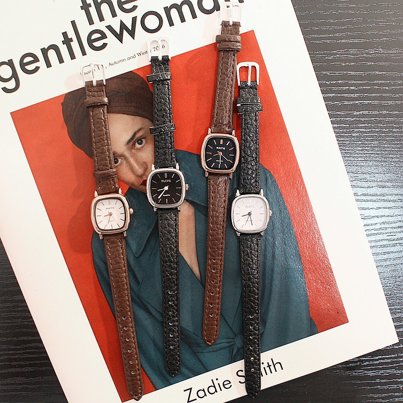 Đồng hồ thời trang nữ Rate mặt vuông V833