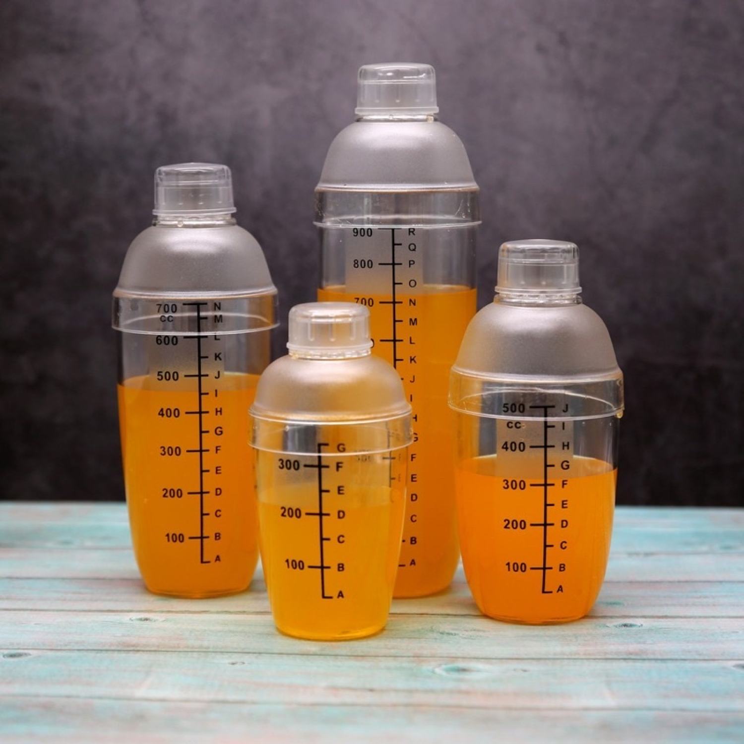 Bình Lắc Shaker Nhựa Chia Vạch Pha Chế ( 350ml, 500ml, 700ml)