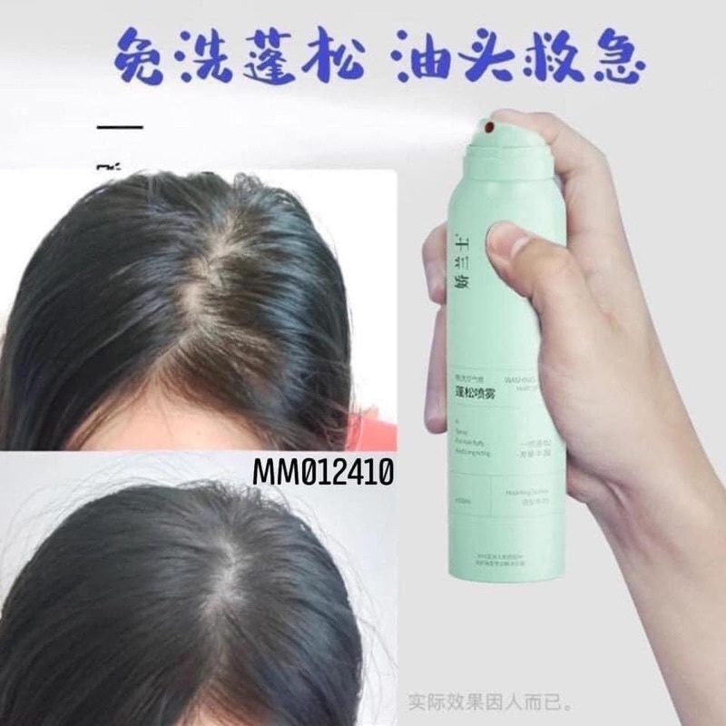 Dầu gội khô dạng xịt giúp tóc bồng bềnh