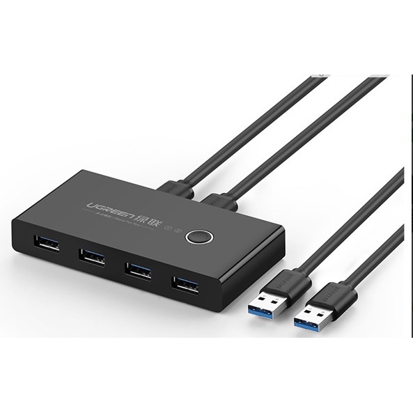 Ugreen 30768 USB 4 Port printer sharing dual computer