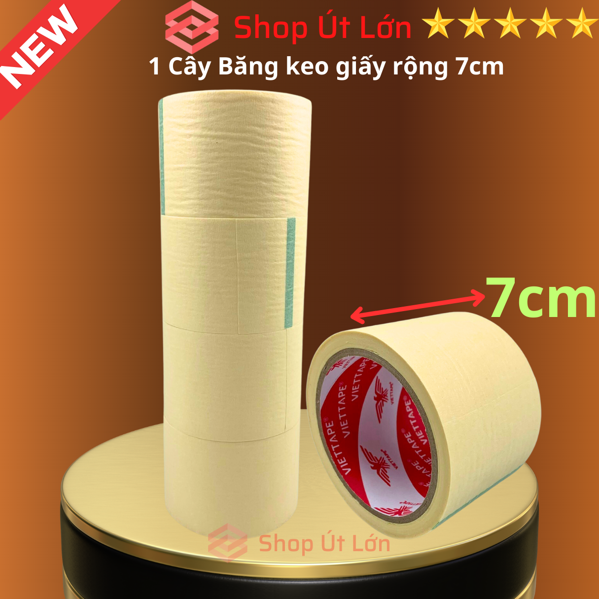 7cm wide, 22 meters 1 PCs 4 roll adhesive paper tape at factory price