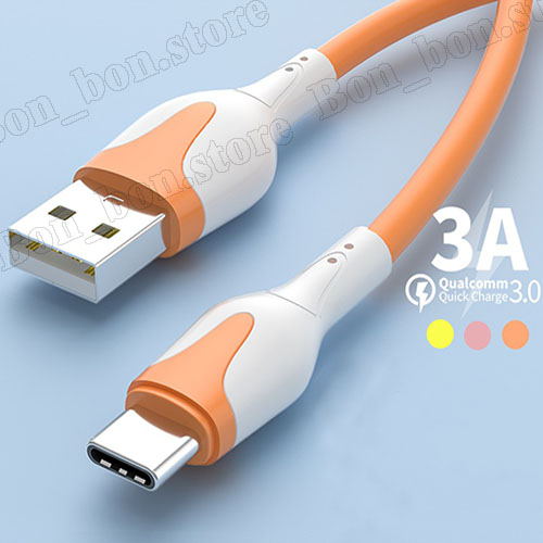 Dây Cáp Sạc Nhanh Silicon Cho iPhone/Samsung Micro USB  và Type C 1m