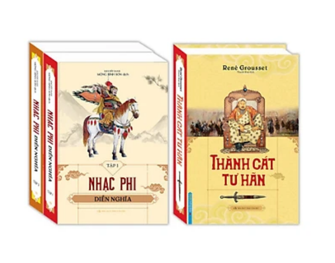 Combo 2 cuốn Thành Cát Tư Hãn + Nhạc phi diễn nghĩa