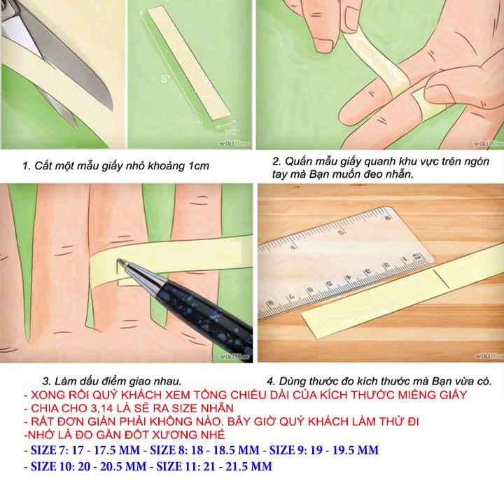 NHẪN NỮ MẠ VÀNG 24K SÁNG BÓNG