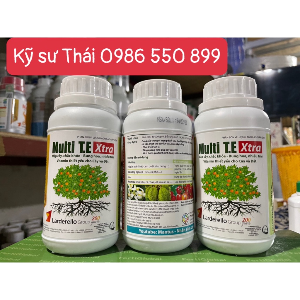 MULTI TE XTRA - VI LƯỢNG THIẾT YẾU CHO CÂY TRỒNG (Kỹ sư Thái - Giải Pháp Nông Nghiệp)