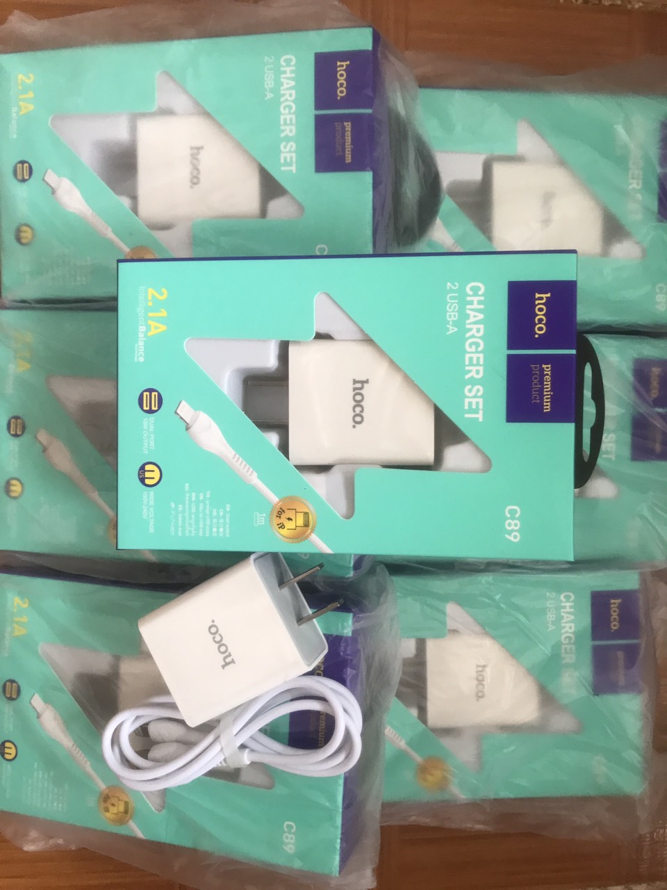 Bộ Sạc Hoco C89 Lightning USB 2.1A
