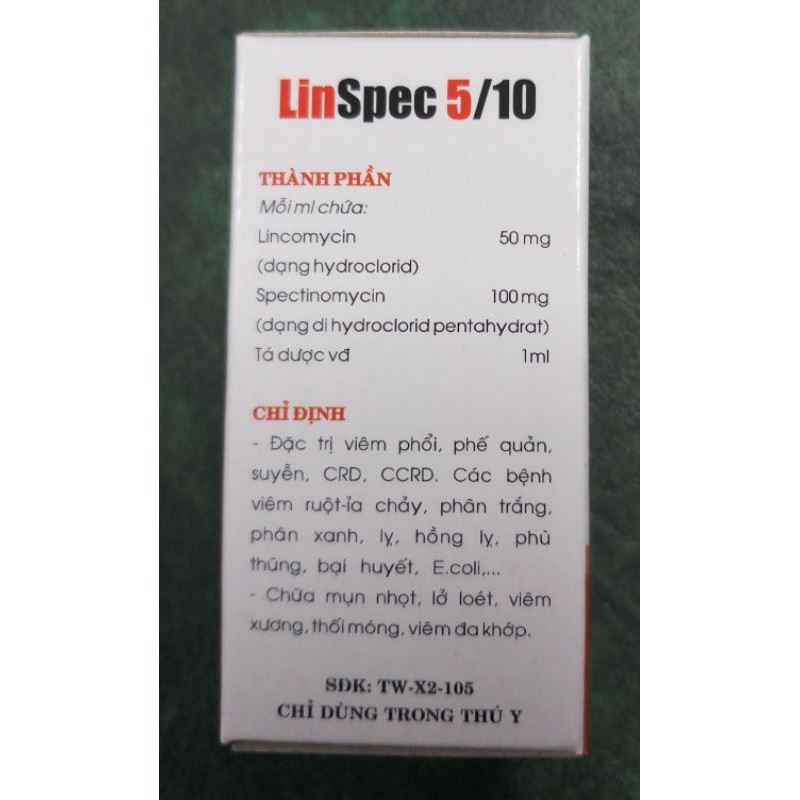 1 lọ 20ml Linspec 5/10 chai 20ml hanvet