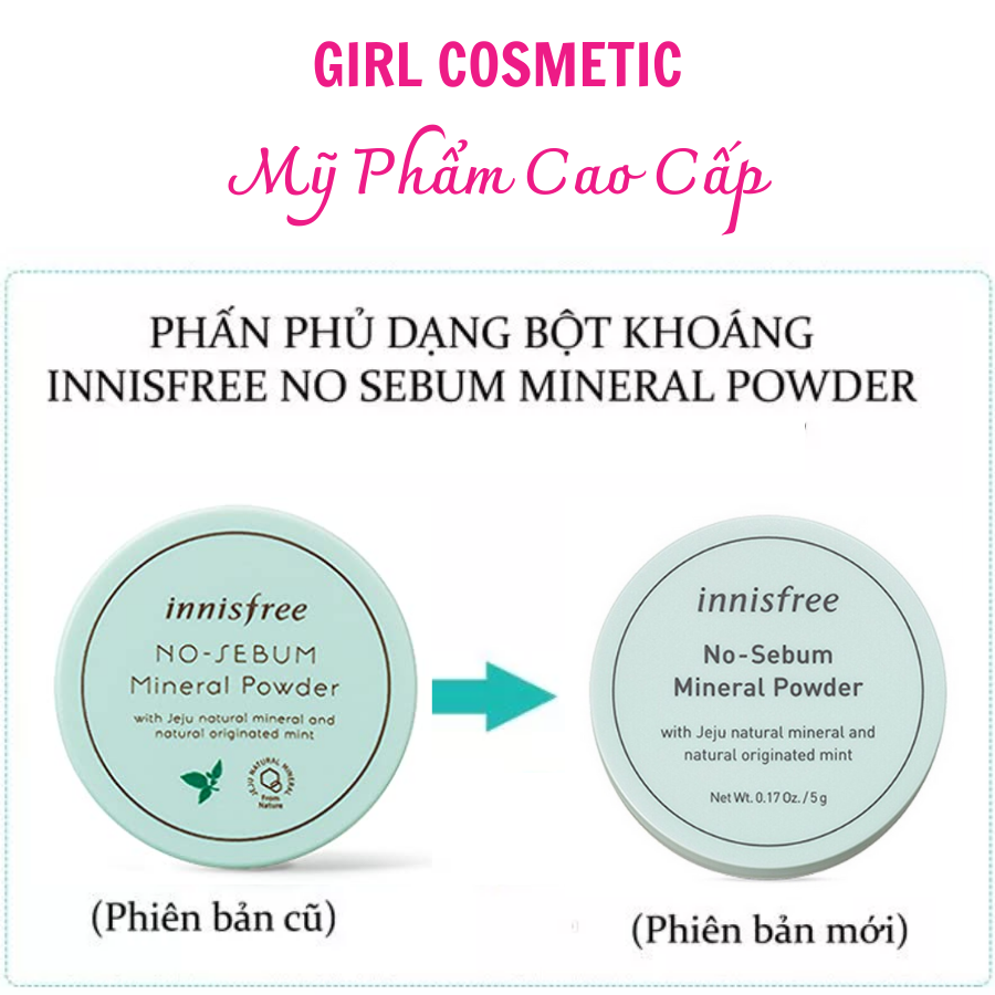 Phấn phủ bột kiềm dầu Innisfree No Sebum Mineral Powder