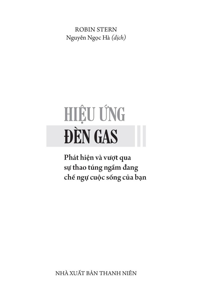 Sách: Hiệu Ứng Đèn Gas