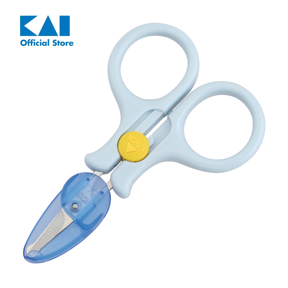 Kéo cắt móng tay cao cấp Nhật trẻ em KAI (màu hồng, xanh) KF0113 KF0116