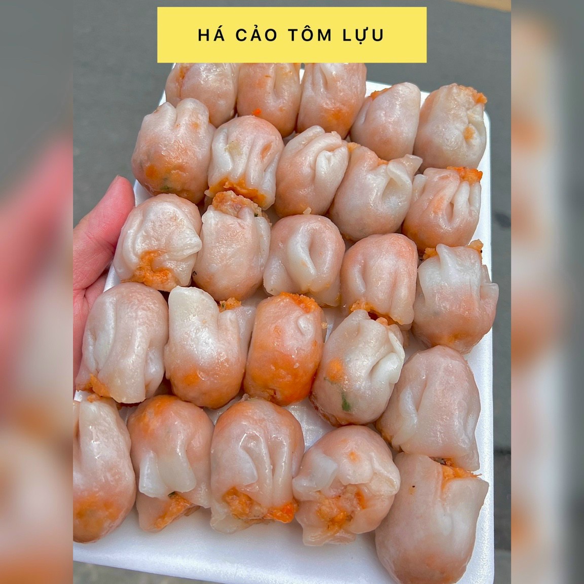 Dimsum há cảo tôm lựu 900gam khay 25 viên