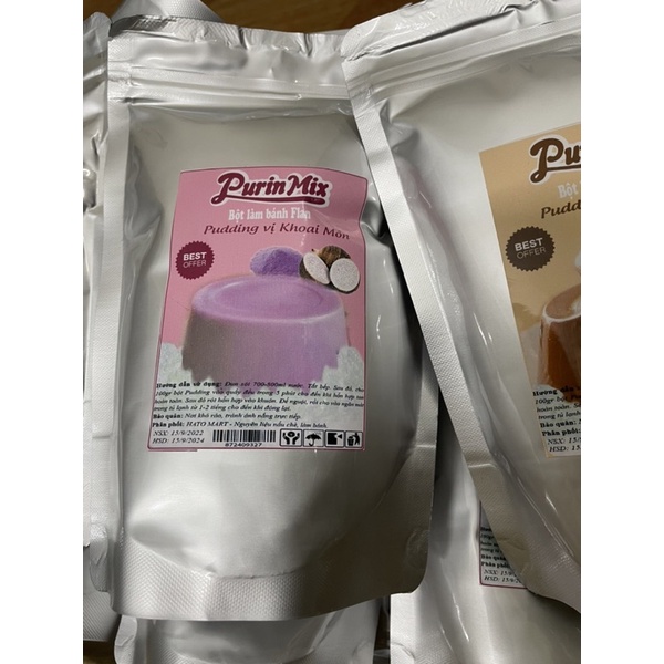{Bán rẻ nhận follow} 500gr Bột pudding, Flan Khoai Môn