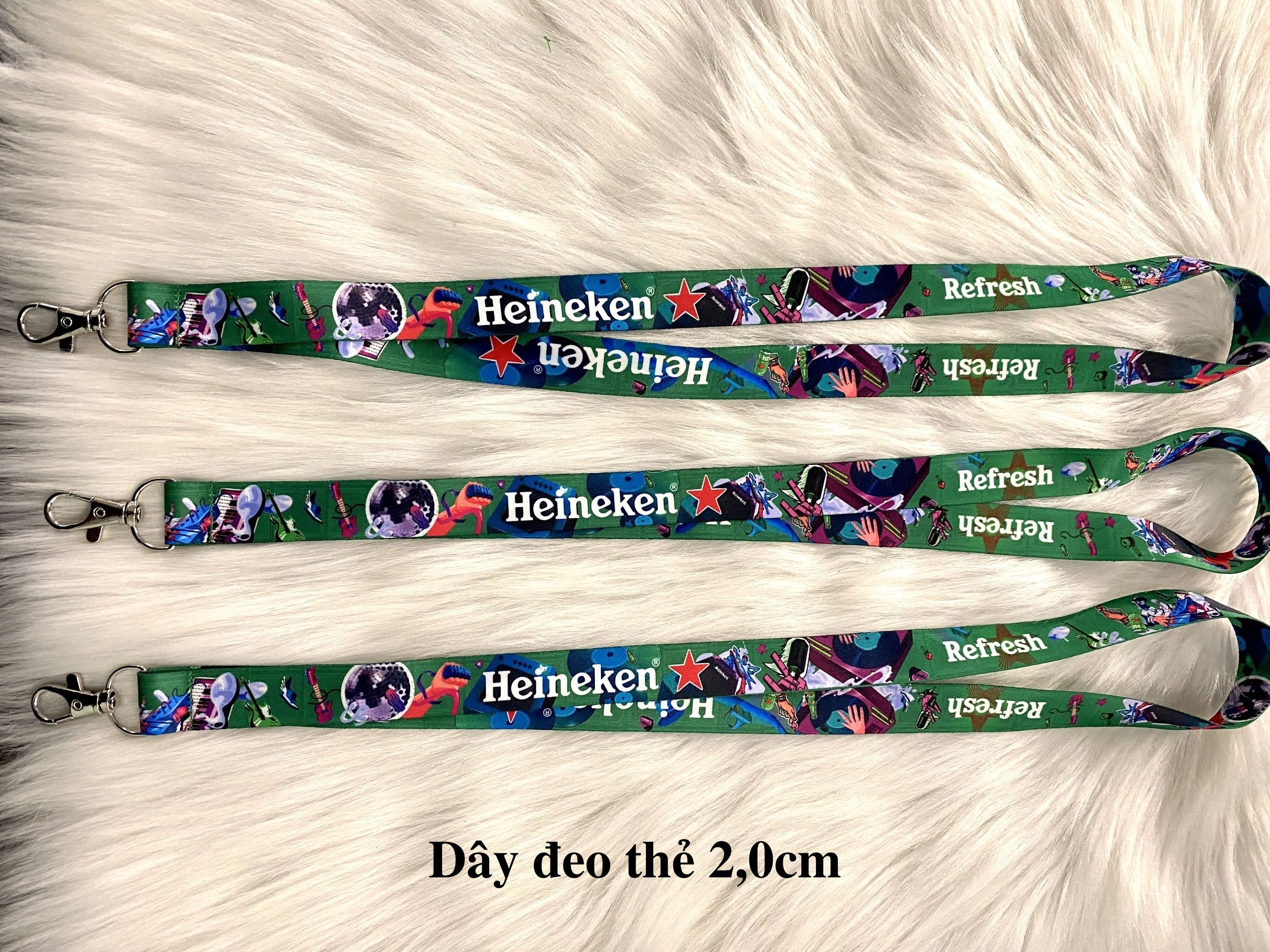 Bộ dây đeo thẻ Heineken Refresh (Dây đeo thẻ + dây móc khóa)