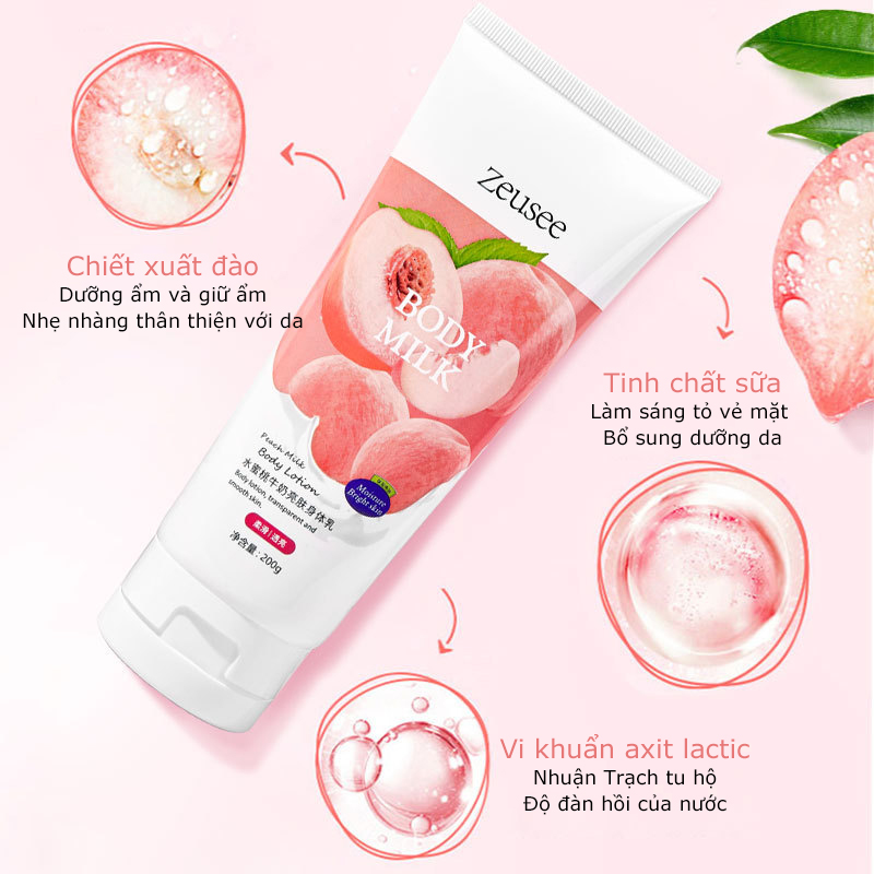 Cherry body wash whitening cream 200ml