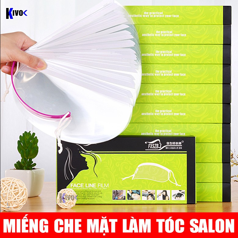 Bộ 50 miếng dán che mặt làm hoá chất tóc và cắt, nhuộm tóc hàng tốt