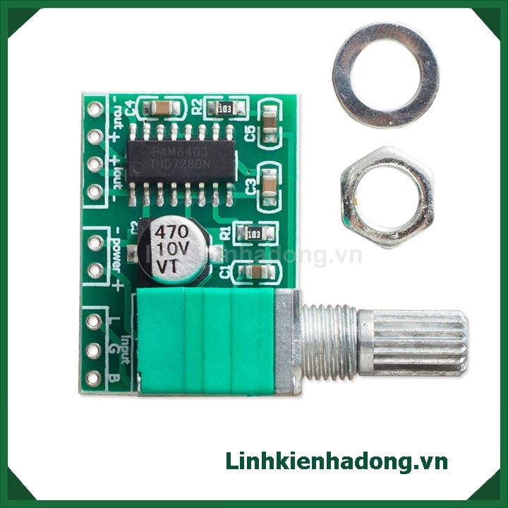 Mạch Khuếch Đại Âm Thanh PAM8403 (Có Volume)