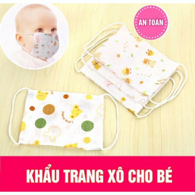 combo 2 khẩu trang xô cho bé