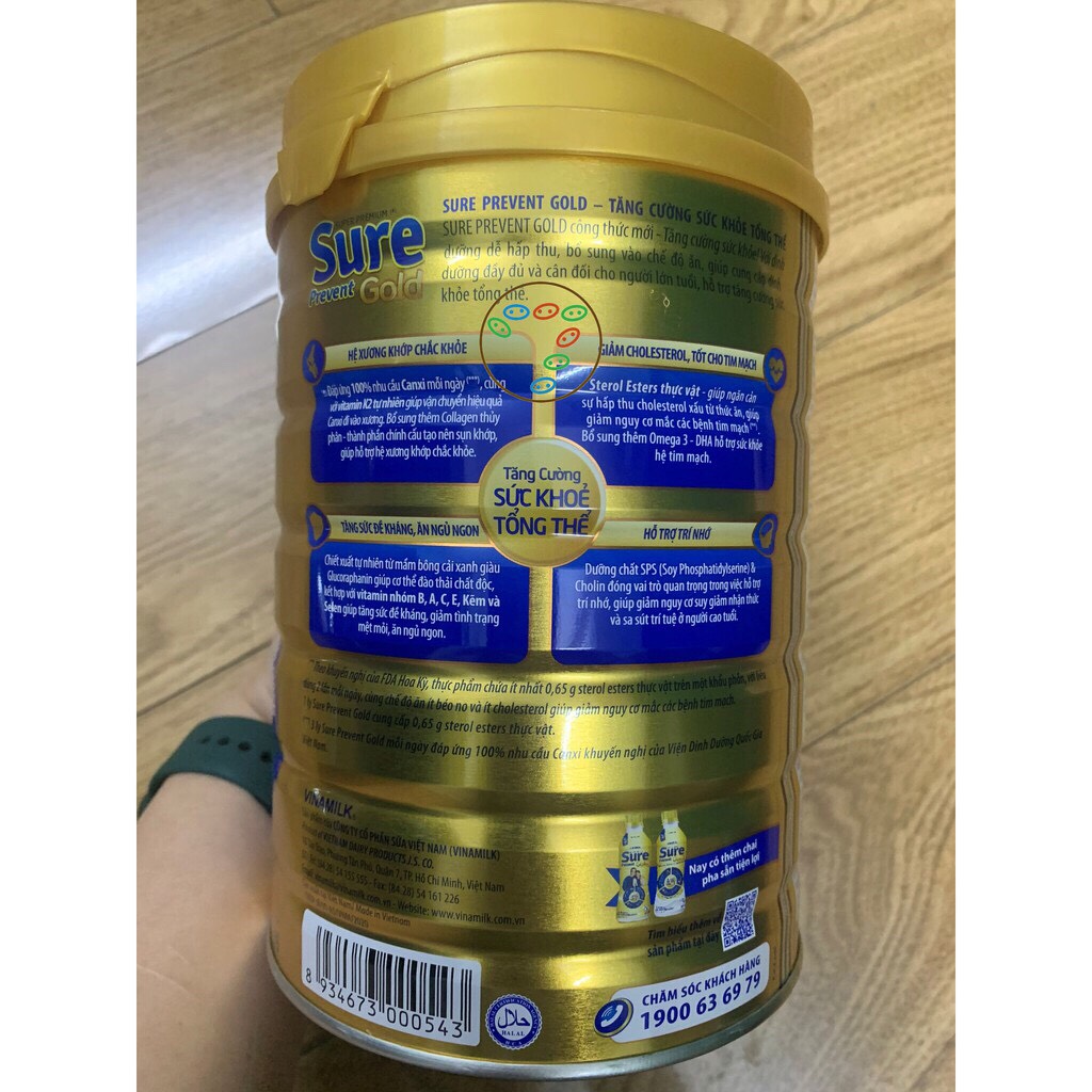 Sữa Vinamilk Sure Prevent Lon 900g