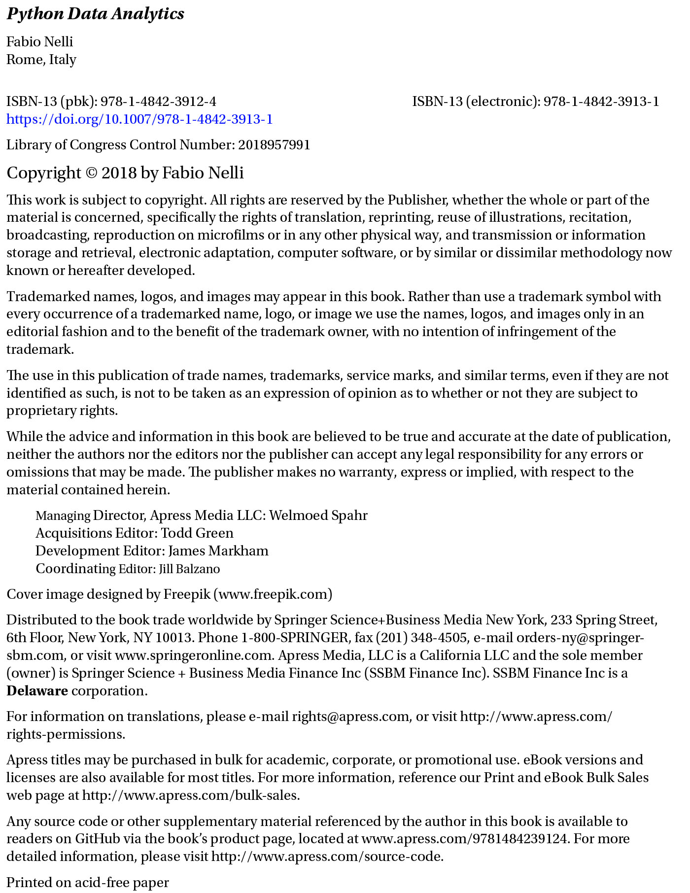 Python Data Analytics With Pandas, NumPy, and Matplotlib sách