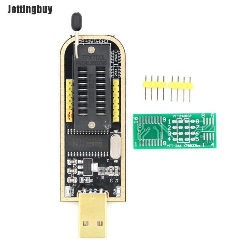 Jettingbuy 25 SPI BIOS Writer 24 EEPROM Burner Chip Lập Trình USB CH341A Series