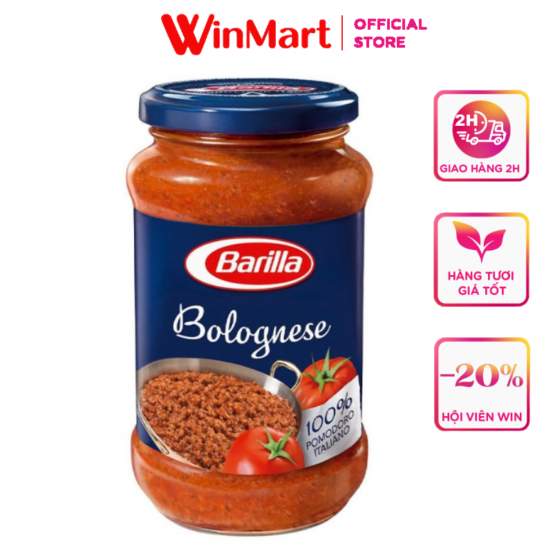 [Siêu thị WinMart] - Sốt cà chua thịt bò băm Barilla lọ 400g
