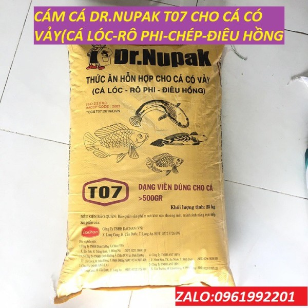 1Kg Cám Cá Dr.Dupak T07 40% Đạm-thức ăn cá-mồi câu cá