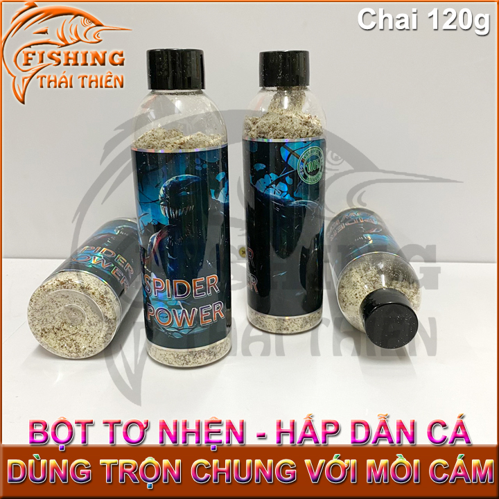 Bột tơ nhện tăng độ kết dính dạng tơ cho mồi câu chai 100ml cực kỳ hiệu quả tạo hiệu ứng kết dính bông cho mồi câu đài, đơn