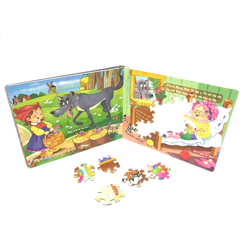 Fahasa - Puzzle Book Funny Time - Mẩu 2: Cô Bé Quàng Khăn Đỏ