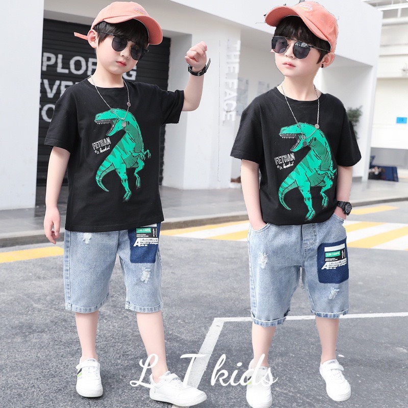 Bộ quần áo trẻ em hình khủng long