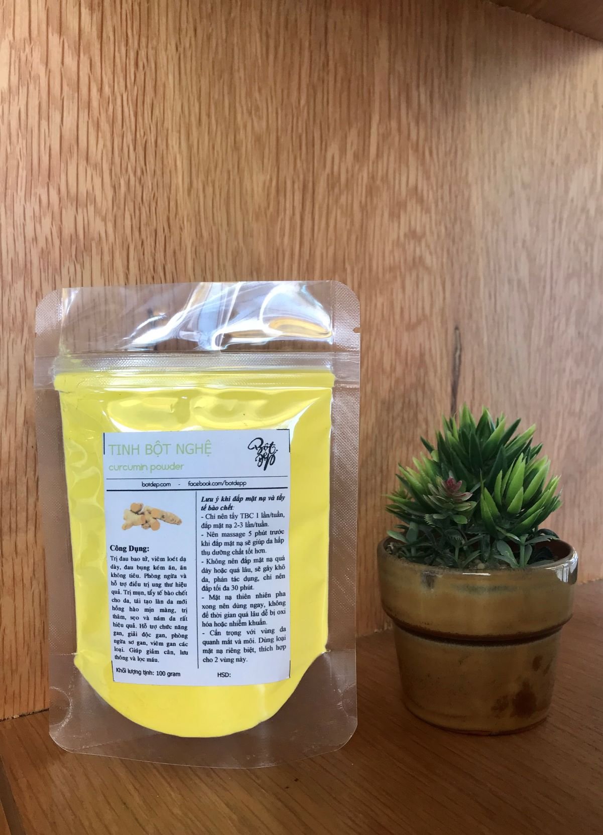 [HCM]Tinh bột nghệ Thái Nguyên 500gr