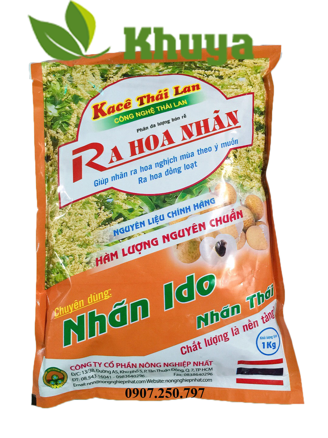 Phân bón Ra hoa nhãn IDO Kace Thái Lan 1kg