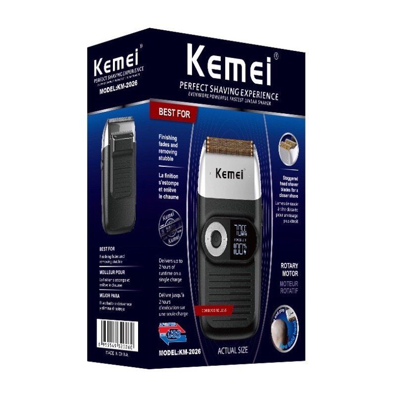 MÁY CẠO RÂU CAO CẤP Kemei 2026 2027