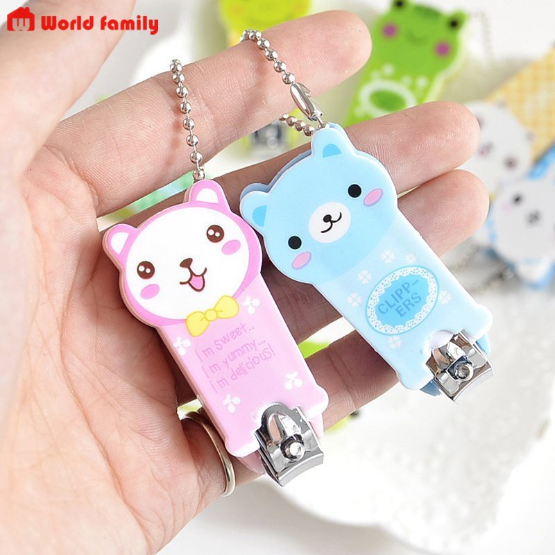COMBO 2 CHIẾC Bấm móng tay hình thú dễ thương-móc khóa bấm móng tay
