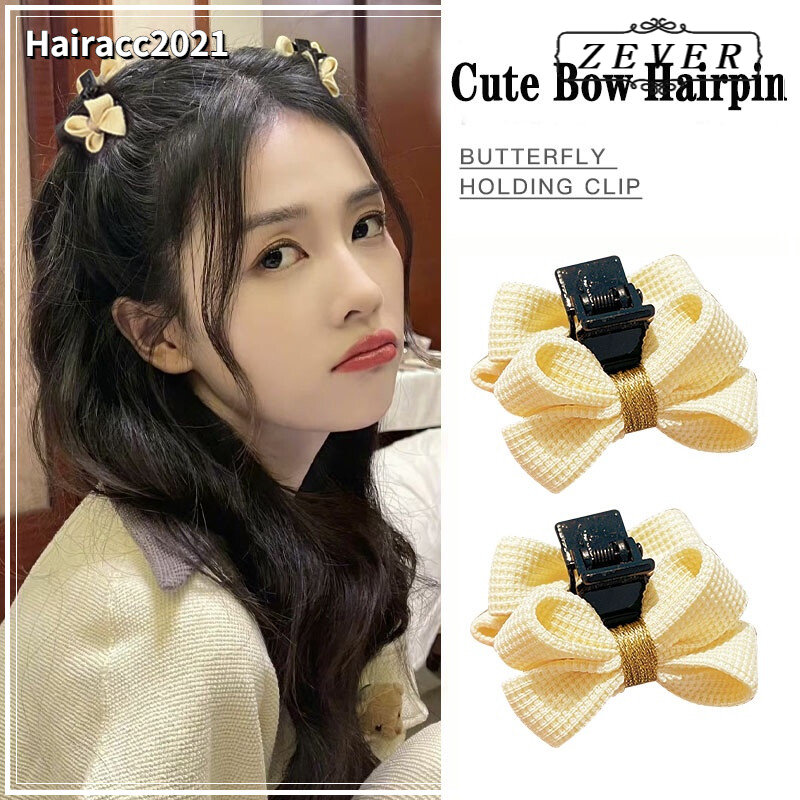 New cute small double-sided bow hairpin