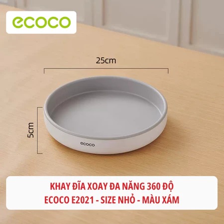 KHAY ĐĨA ĐA NĂNG ĐỂ ĐỒ XOAY 360 ĐỘ ECOCO MẪU MỚI CAO CẤP