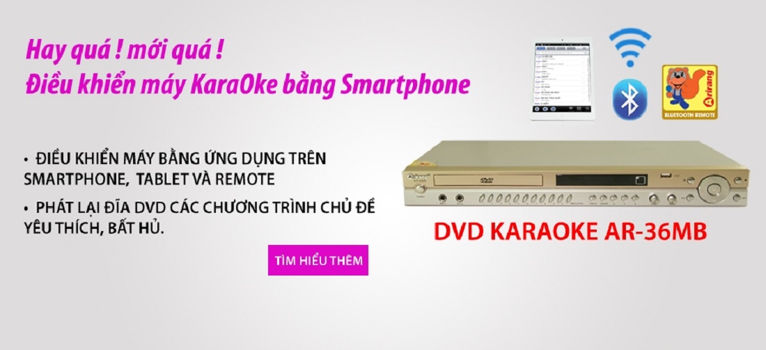 Đầu DVD Karaoke Arirang AR-36MB(Có bluetooth)