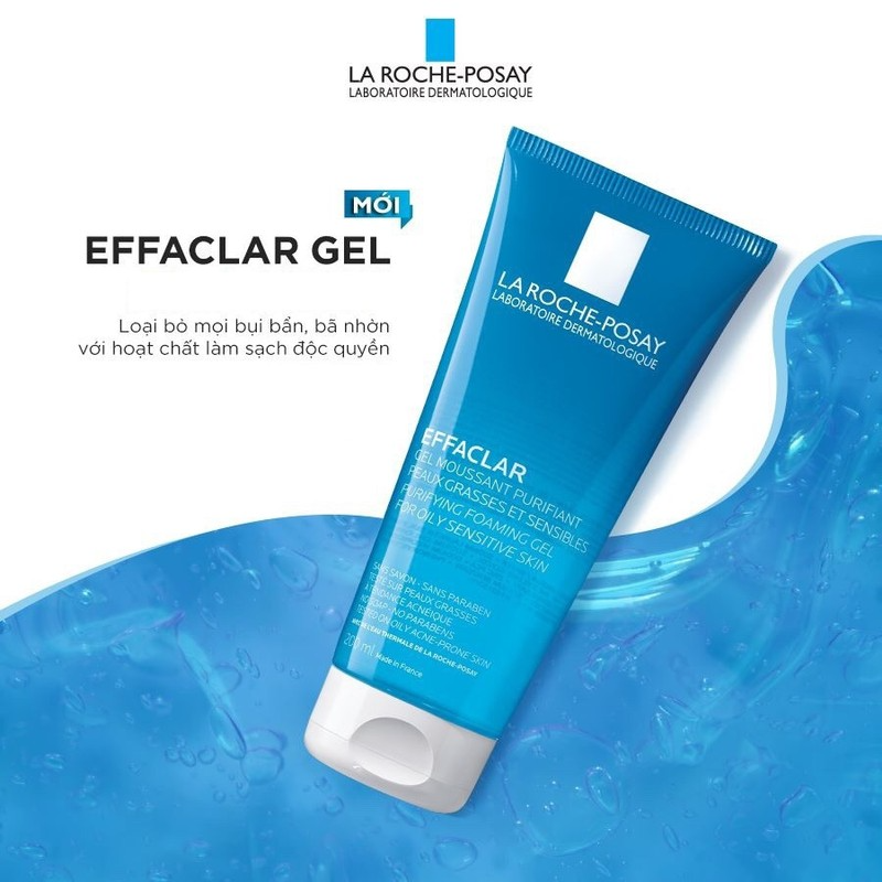 Gel Rửa Mặt La Roche-Possay Dành Cho Da Dầu, Nhạy Cảm 200ml
