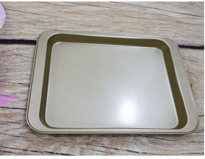 Khay chống dính hình chữ nhật dùng nướng bánh 24x18x2cm