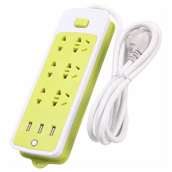 Ổ điện xanh lá có 3 usb sạc đt