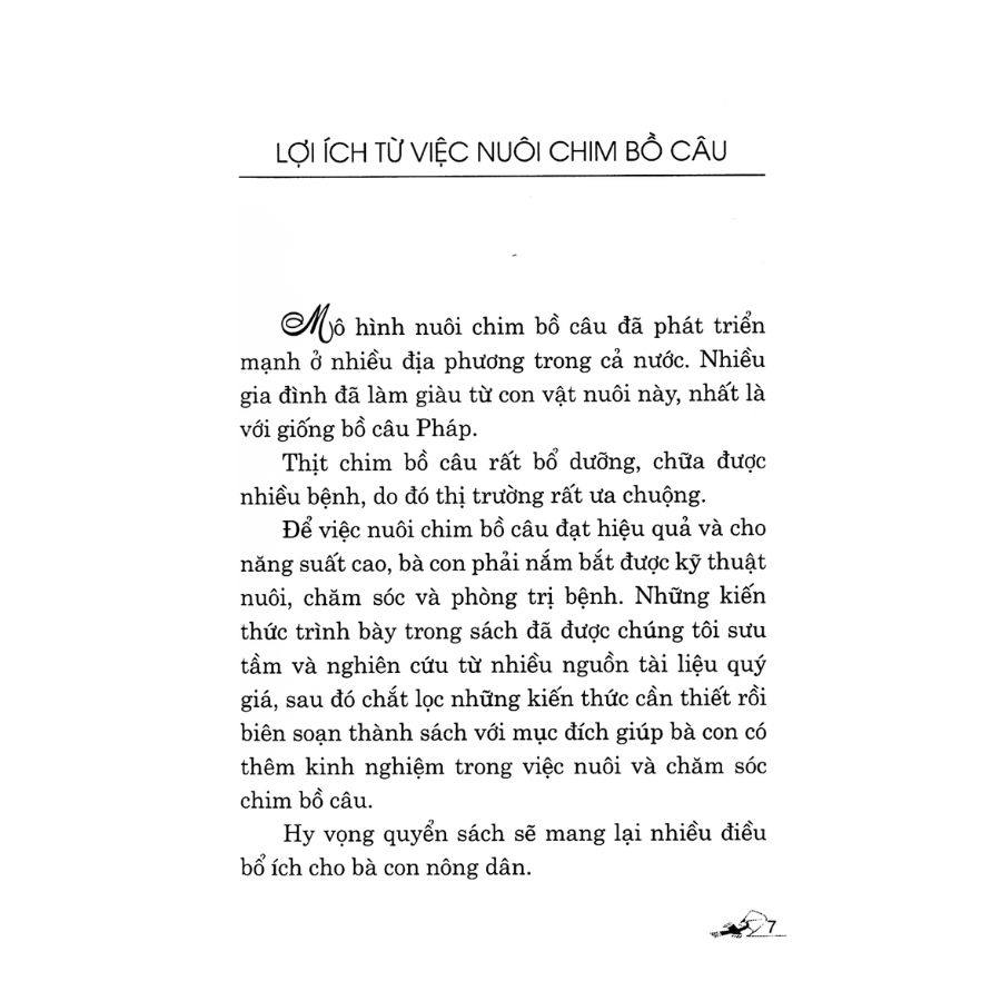 Sách - Kỹ Thuật Nuôi Bồ Câu (Tái Bản)-Vanlangbooks