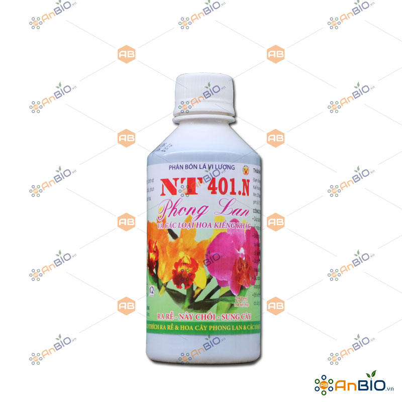 [HCM]PHÂN BÓN LÁ VI LƯỢNG NT 401.N chai 250ml CHUYÊN CHO PHONG LAN và HOA KIỂNG - A1.1034