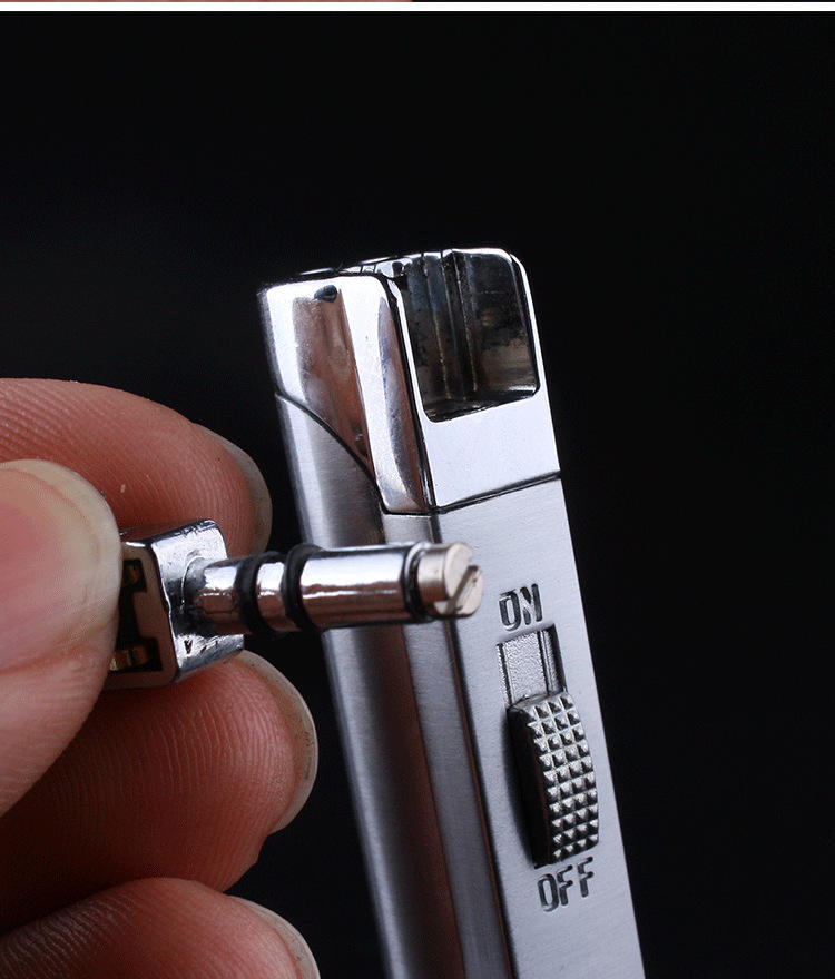 Hộp Quẹt Bật Lửa Ga Đá Khò 1 Tia Aomai AM-228 Giữ Lửa Tự Động (KHÔNG CHỨA XĂNG GAS)
