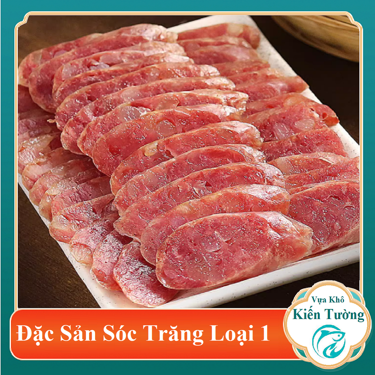 1KG LẠP XƯỞNG NẠC HEO SÓC TRĂNG - HƯƠNG VỊ TƯƠI MỚI- NGON SẠCH- ĐẶC SẢN MINH TRIẾT-Vựa Khô Kiến Tường