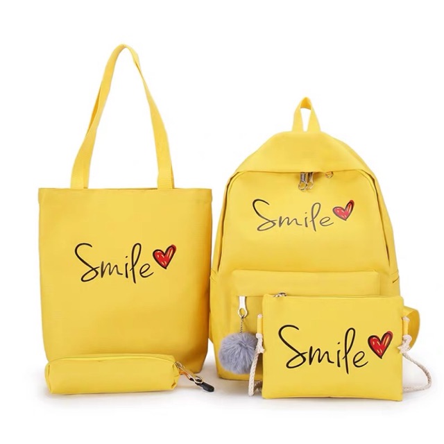 Set balo 4 món - smile