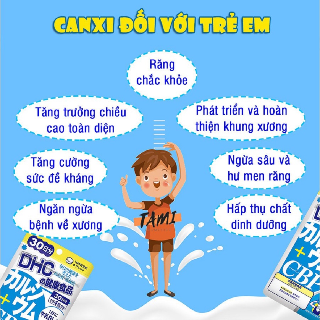 Viên uống canxi DHC Calcium + CBP