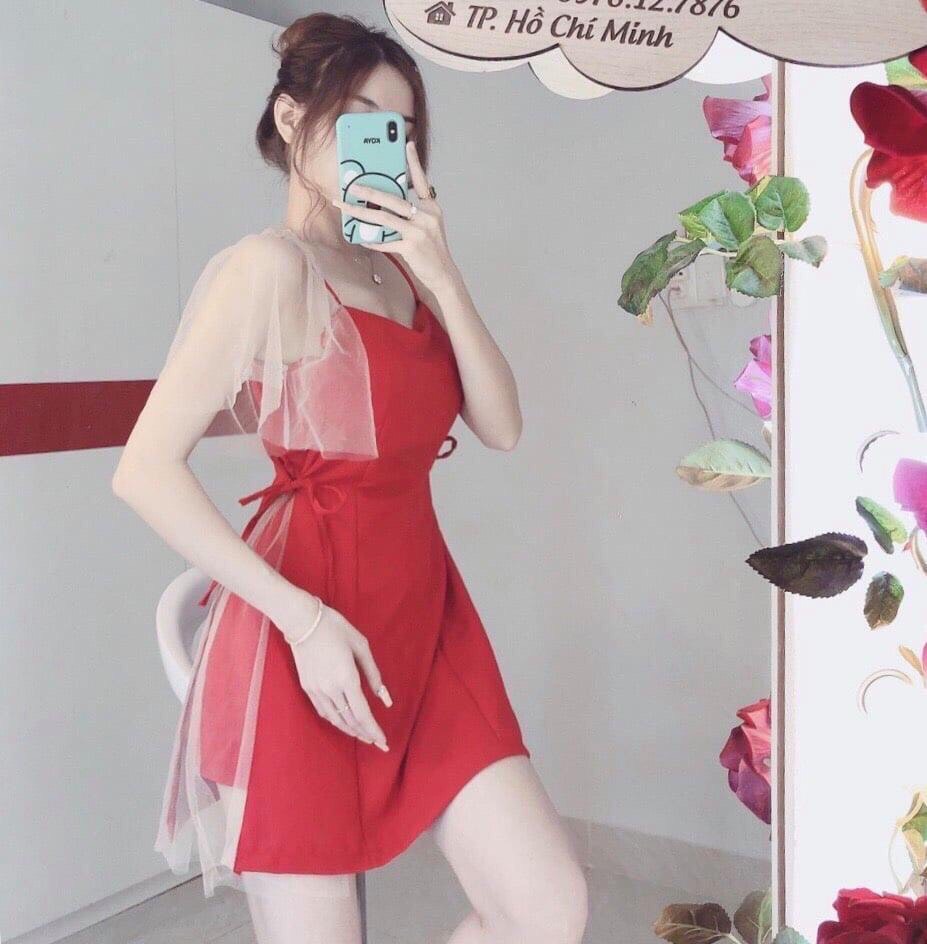 [HCM]Đầm nữ phối lưới