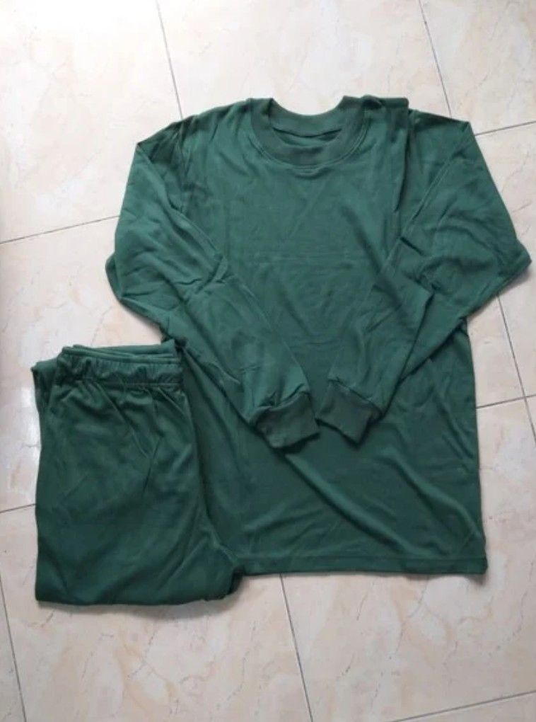 Bộ quần áo thun thu đông cổ tròn