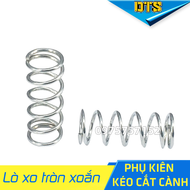 Bộ 5 lò xo xoắn tròn chuyên cho kéo cắt cành, thép không gỉ cao cấp, độ đàn hồi cao, mượt mà, lò xo kéo cắt cành, lò xo thay thế, lo xo keo cat canh, lò xo sơ cua kéo cành