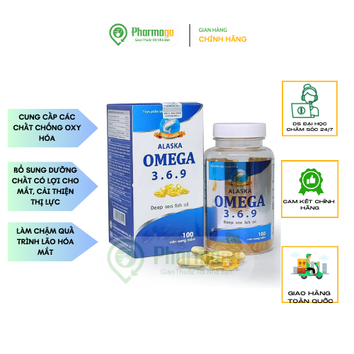 OMEGA 369 ALASKA LỌ 100 VIÊN